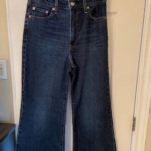 Levi’s Ribcage Bell Bottom Blue Denim Women's Jeans